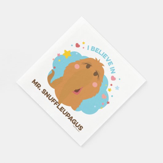 Serviette En Papier Je Crois En M. Snuffleupagus (Coin)