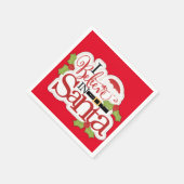 Serviette En Papier Je Crois En Père Noël (Coin)