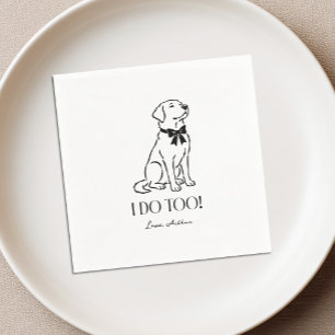Serviette En Papier Je Dis Oui Aussi Labrador Retriever Cocktail de Ma