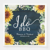 Serviette En Papier Je fais BBQ Rustique Sunflowers (Devant)