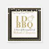 Serviette En Papier Je fais du BBQ Fête de fiançailles pour couples (Devant)