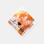 Serviette En Papier Je fais du Mariage photo de coeur mignon papier Na (Coin)