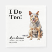 Serviette En Papier Je fais trop australien Mariage de chien de bétail (Devant)