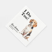 Serviette En Papier Je fais trop Beagle chien animal Mariage (Coin)