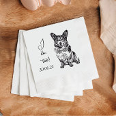 Serviette En Papier Je fais trop Chien Personnalisé Cocktail Napkin Pe