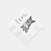 Serviette En Papier Je fais trop Chien Personnalisé Cocktail Napkin Pe (Coin)