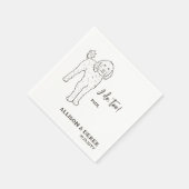 Serviette En Papier Je fais trop chien Personnalisé Goldendoodle Maria (Coin)