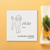 Serviette En Papier Je fais trop chien Personnalisé Goldendoodle Maria