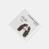 Serviette En Papier Je fais trop Chien Portraits Personnalisés Espagno (Coin)