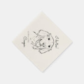 Serviette En Papier Je fais trop Golden Retriever Cocktail Napkin (Coin)