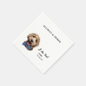 Serviette En Papier Je fais trop mignon Modèle Chat Chien Photo Mariag (Coin)