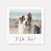 Serviette En Papier Je fais trop simple moderne mignon Mariage photo c (Devant)