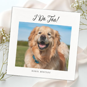 Serviette En Papier Je fais trop simple moderne mignon photo Mariage c