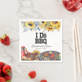 Serviette En Papier Je fais un barbecue Fête de fiançailles rustique T (En situation)