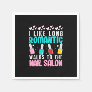Serviette En Papier Je Marche Jusqu'Au Salon Des ongles