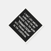 Serviette En Papier Je n'aime pas faire des plans (Coin)