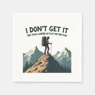 Serviette En Papier Je ne comprends pas le sentier si plat Randonnée