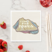 Serviette En Papier Je ne peux pas plier serviettes drôle de linge jou (En situation)