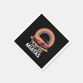 Serviette En Papier Je ne suis pas gay, j'aime juste Miatas LGBT Rainb (Coin)