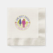 Serviette En Papier Je ne suis pas petit mais tu es juste grand. (Devant)