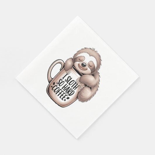 Serviette En Papier Je parie sans café (Coin)