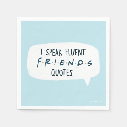 Serviette En Papier Je parle des devis Fluent FRIENDS™ (Devant)