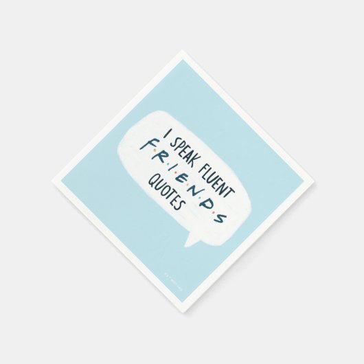 Serviette En Papier Je parle des devis Fluent FRIENDS™ (Coin)