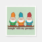 Serviette En Papier Je Pense À Mes Gnomes (Devant)