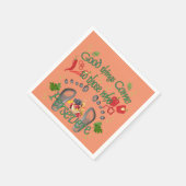 Serviette En Papier Je persévérerai (Coin)