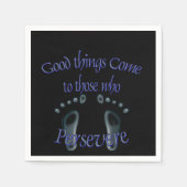 Serviette En Papier Je persévérerai (Devant)