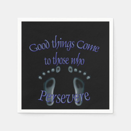 Serviette En Papier Je persévérerai (Devant)