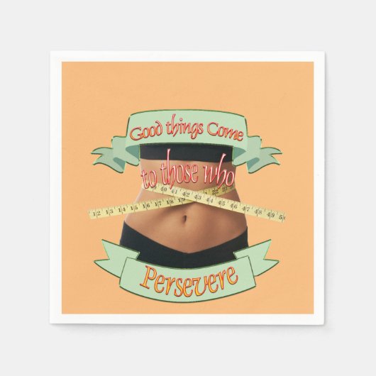 Serviette En Papier Je persévérerai (Devant)