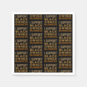 Serviette En Papier Je prends en charge les entreprises noires (Devant)