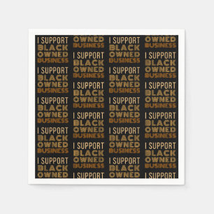 Serviette En Papier Je prends en charge les entreprises noires