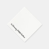 Serviette En Papier Je rêve d’un Noël blanc (Coin)