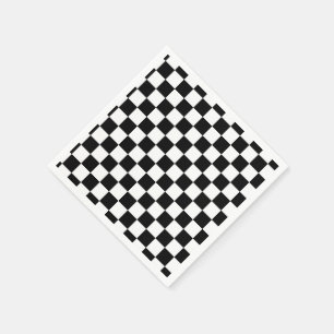 Serviette En Papier Je saigne emballant la personnaliser Checkered