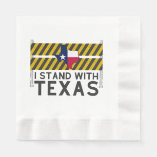 Serviette En Papier Je suis avec le Texas