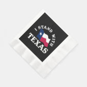 Serviette En Papier Je suis avec le Texas (Coin)