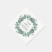 Serviette En Papier Je Suis Avec Vous Toujours Chrétien Verse Eucalypt (Coin)