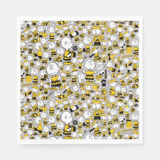 Serviette En Papier Je Suis Charlie Motif Brown (Devant)