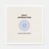 Serviette En Papier Je suis Créative Daily Affirmation Positive (Devant)