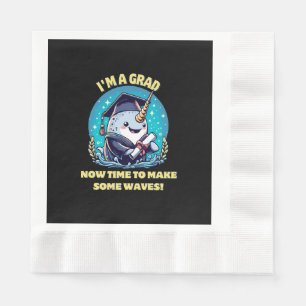 Serviette En Papier Je suis diplômé d'une licorne de mer ! Maintenant,
