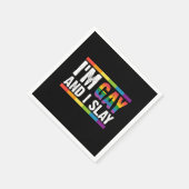 Serviette En Papier Je suis Gay et je suis Gay pride LGBTQ (Coin)