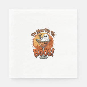 Serviette En Papier Je suis ici Boos Halloween Fantôme Boisson Toile d
