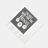 Serviette En Papier Je suis juste ici pour les Boos - Funny Halloween  (Coin)