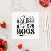 Serviette En Papier Je suis juste là pour les Boos (En situation)