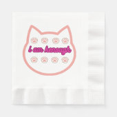 Serviette En Papier Je suis kassez t-shert cat (Devant)