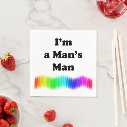 Serviette En Papier Je suis l'homme de A Man (En situation)