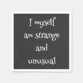 Serviette En Papier Je suis moi-même étrange et inhabituel Cocktail se (Devant)