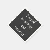 Serviette En Papier Je suis moi-même étrange et inhabituel Cocktail se (Coin)